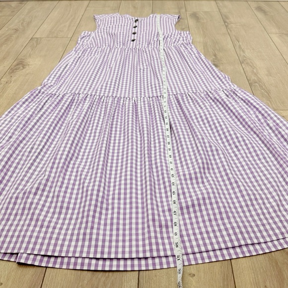 NEW Everlane The Tiered Gingham Midi Dress Size Small - Picture 14 of 15